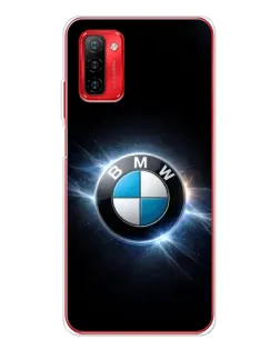 Чохол для Ulefone Note 12P з картинкою «BMW — неонове сяйво»