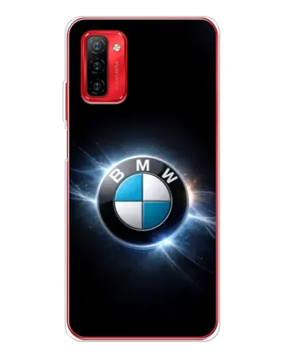 Чохол для Ulefone Note 12P з картинкою «BMW — неонове сяйво»