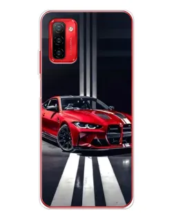 Чохол для Ulefone Note 12P з картинкою «Червона BMW на дорозі»