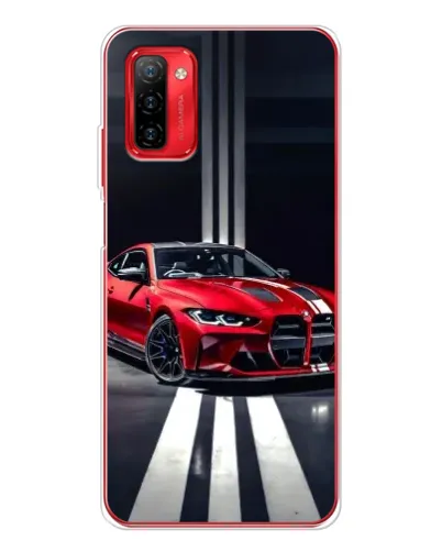 Чохол для Ulefone Note 12P з картинкою «Червона BMW на дорозі»