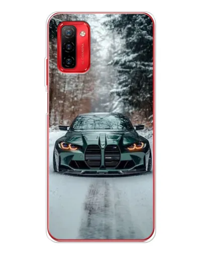 Чохол для Ulefone Note 12P з картинкою «BMW у зимовому лісі»