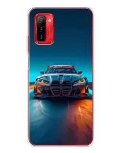 Чехол для Ulefone Note 12P с картинкой «BMW — огни неона»