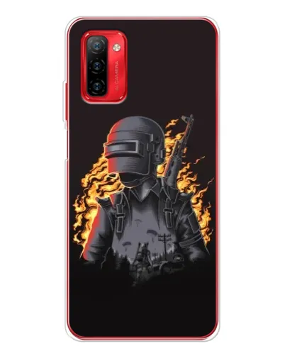 Чехол для Ulefone Note 12P с картинкой «PUBG — огненный силуэт» Чехол для Ulefone Note 12P с картинкой «PUBG — огненный силуэт»