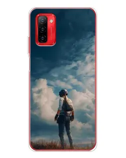 Чехол для Ulefone Note 12P с картинкой «Герой PUBG на скале»