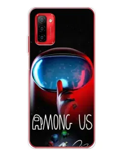 Чохол для Ulefone Note 12P з картинкою «Червоний імпостер — макро»