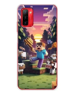 Чехол для Ulefone Note 12P с картинкой «Стив на ферме» Чехол для Ulefone Note 12P с картинкой «Стив на ферме»