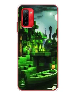 Чохол для Ulefone Note 12P з картинкою «Minecraft лісовий пейзаж»