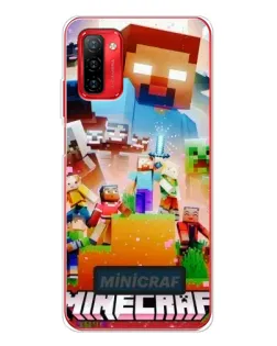 Чохол для Ulefone Note 12P з картинкою «Minecraft герої гри»