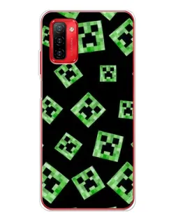 Чехол для Ulefone Note 12P с картинкой «Паттерн с криперами»