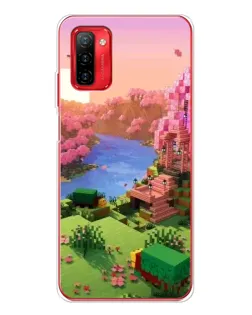 Чехол для Ulefone Note 12P с картинкой «Розовое дерево Minecraft»