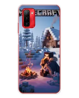 Чехол для Ulefone Note 12P с картинкой «Зимний Minecraft»