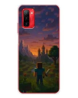 Чехол для Ulefone Note 12P с картинкой «Стив у башни»