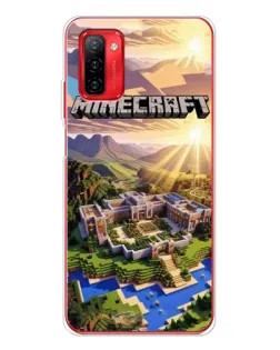 Чехол для Ulefone Note 12P с картинкой «Minecraft панорама»