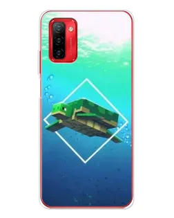 Чехол для Ulefone Note 12P с картинкой «Черепаха Minecraft»