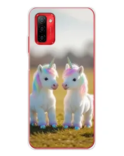 Чохол для Ulefone Note 12P з картинкою «Пара єдинорогів»