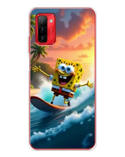 Чехол для Ulefone Note 12P с картинкой «Губка Боб серфингист» Чехол для Ulefone Note 12P с картинкой «Губка Боб серфингист»