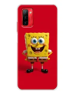 Чехол для Ulefone Note 12P с картинкой «Спанч Боб на красном»