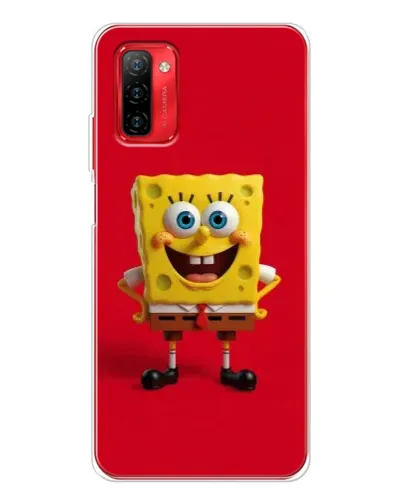 Чехол для Ulefone Note 12P с картинкой «Спанч Боб на красном» Чехол для Ulefone Note 12P с картинкой «Спанч Боб на красном»