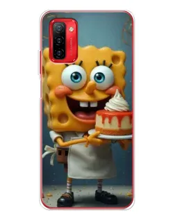 Чехол для Ulefone Note 12P с картинкой «Повар Спанч Боб»