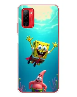 Чехол для Ulefone Note 12P с картинкой «Спанч Боб под водой»