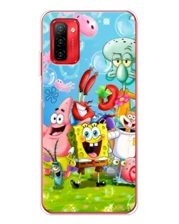 Чехол для Ulefone Note 12P с картинкой «Губка Боб и друзья»