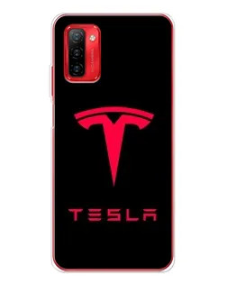 Чохол для Ulefone Note 12P з картинкою «Tesla Red Logo»