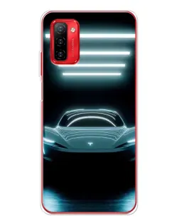 Чохол для Ulefone Note 12P з картинкою «Tesla в неоні»