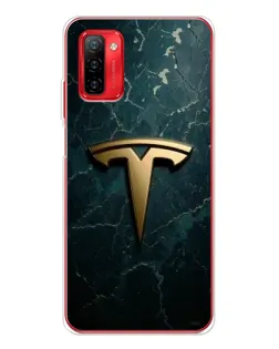 Чохол для Ulefone Note 12P з картинкою «Мармурова Tesla Gold»