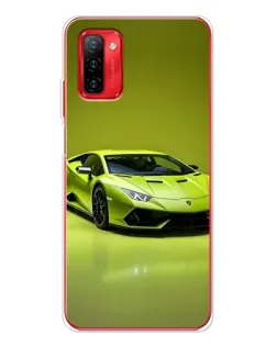 Чохол для Ulefone Note 12P з картинкою «Салатовий Lamborghini Huracan»