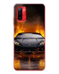 Чохол для Ulefone Note 12P з картинкою «Lamborghini у вогні»