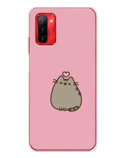 Чехол для Ulefone Note 12P с картинкой «Pusheen сердце»