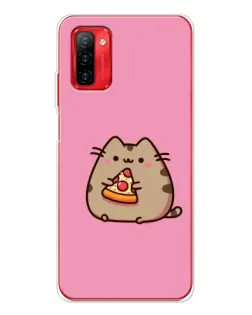 Чехол для Ulefone Note 12P с картинкой «Пушин с пиццей»