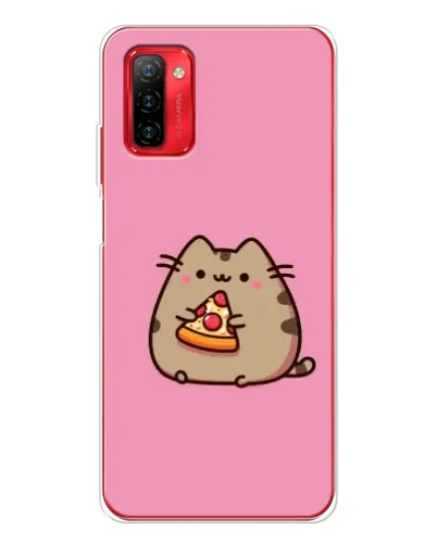 Чехол для Ulefone Note 12P с картинкой «Пушин с пиццей»
