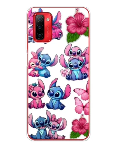 Чехол для Ulefone Note 12P с картинкой «Стикеры Stitch и Angel»