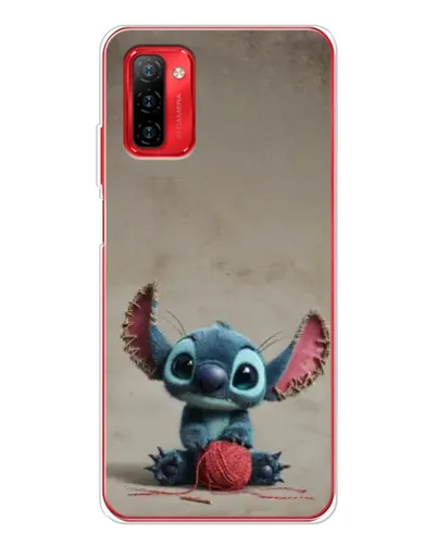 Чехол для Ulefone Note 12P с картинкой «Стич на коричневом фоне»