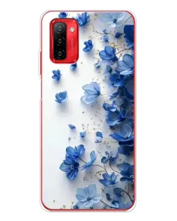 Чохол для Ulefone Note 12P з картинкою «Блакитний квітковий каскад»