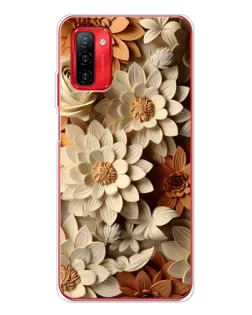Чохол для Ulefone Note 12P з картинкою «Бежевий флористичний декор»