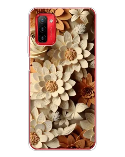 Чохол для Ulefone Note 12P з картинкою «Бежевий флористичний декор»