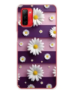 Чохол для Ulefone Note 12P з картинкою «Ромашки на фіолетовому»