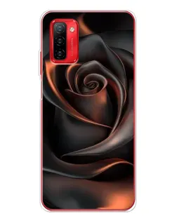 Чохол для Ulefone Note 12P з картинкою «Шовкова чорна троянда»