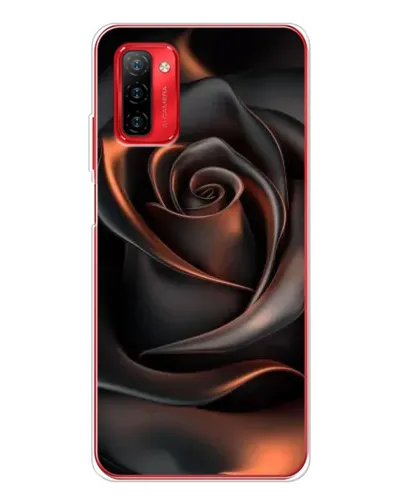 Чохол для Ulefone Note 12P з картинкою «Шовкова чорна троянда»