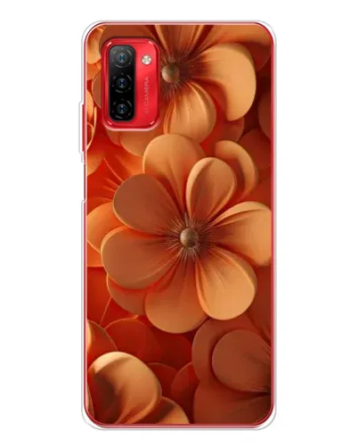 Чохол для Ulefone Note 12P з картинкою «Помаранчева макро квітка»