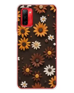 Чохол для Ulefone Note 12P з картинкою «Візерунок з маленьких соняшників»