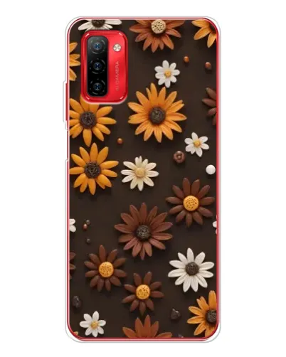 Чохол для Ulefone Note 12P з картинкою «Візерунок з маленьких соняшників»