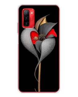 Чохол для Ulefone Note 12P з картинкою «Срібна фантазійна квітка»