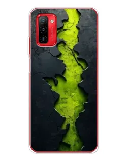 Чохол для Ulefone Note 12P з картинкою «Салатовий розлом скелі»