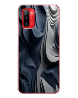 Чохол для Ulefone Note 12P з картинкою «Об'ємні сині складки»