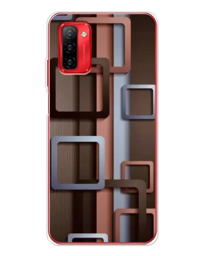 Чохол для Ulefone Note 12P з картинкою «Коричневі об'ємні квадрати» Чохол для Ulefone Note 12P з картинкою «Коричневі об'ємні квадрати»