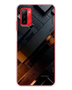 Чохол для Ulefone Note 12P з картинкою «Чорні геометричні блоки»