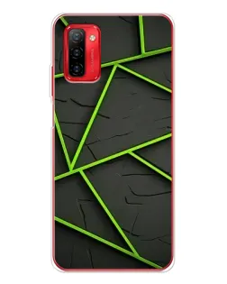 Чохол для Ulefone Note 12P з картинкою «Зелені геометричні лінії»